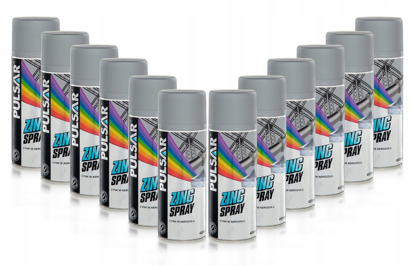 

Pulsar Cynk W Sprayu Ocynk Antykorozyjny 400ml x12