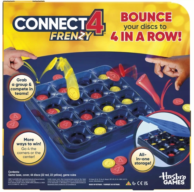 Hasbro Gra planszowa logiczna Connect 4 Frenzy Wersja Angielska G2782