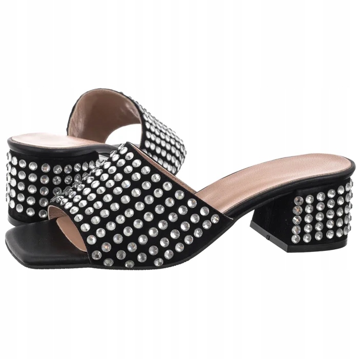 Dámské elegantní Nazouváky na podpatku Nepeke Amin 033 černé