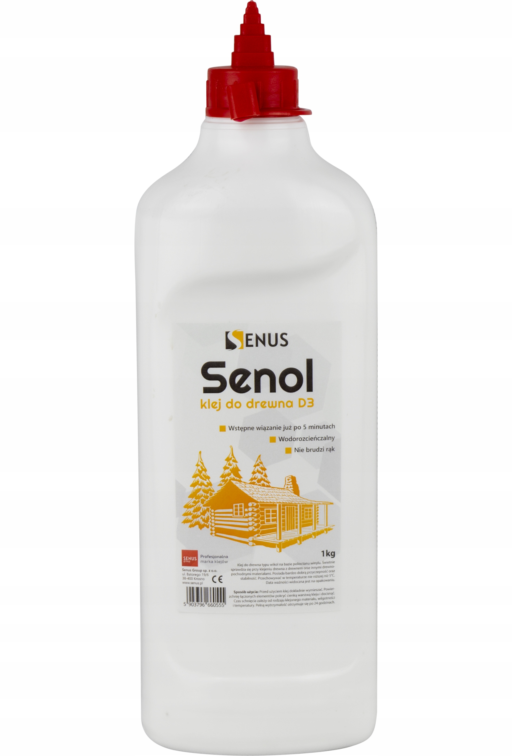 

Klej do drewna wodoodporny Senol D3 1kg Senus