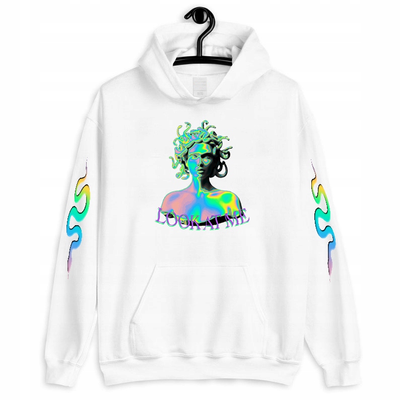 Mikina Bílá Dámská Kapuce Look At Me Meduza M