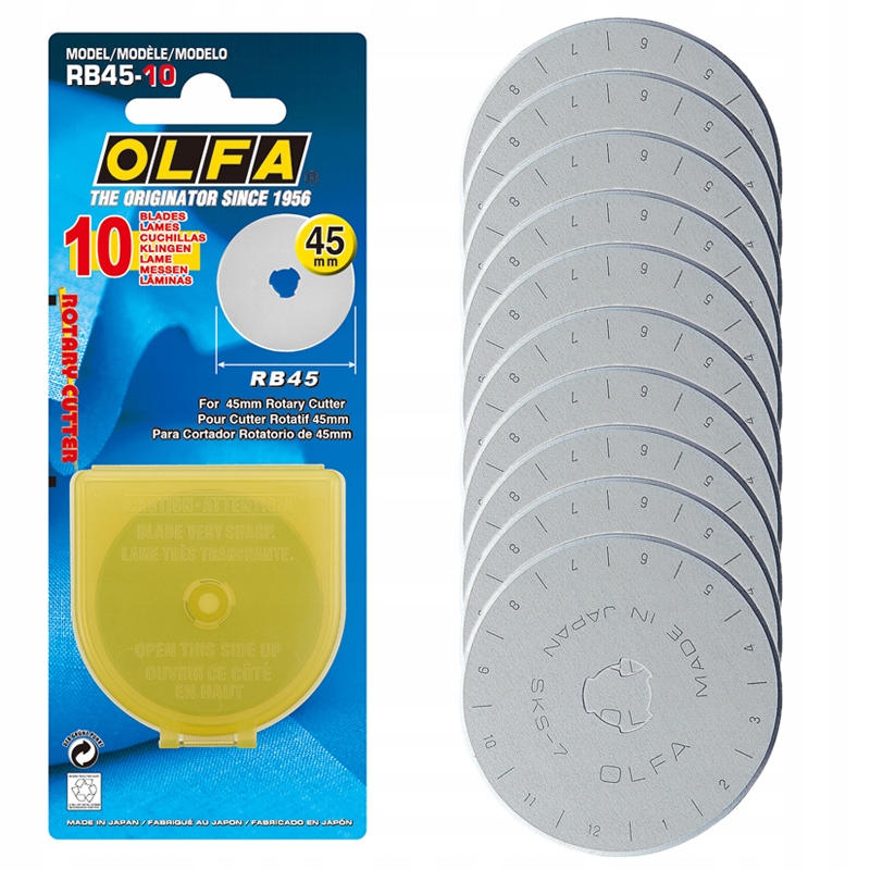 

Ostrza Olfa RB45-10 do noża krązkowego 45mm 10 szt