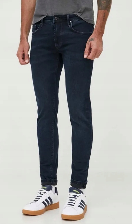 Pepe Jeans Modré Pánské Dlouhé Trubičky 30/32 2_6