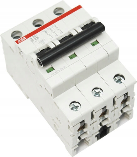 

Wyłącznik Nadprądowy 3P C 25A 6kA Ac SZ203-C25 Abb