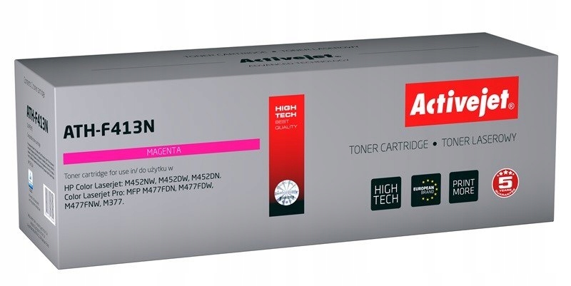 Toner Activejet ATH-F413N (zamiennik do Hp 410A CF413A; Supreme; 2300 stron
