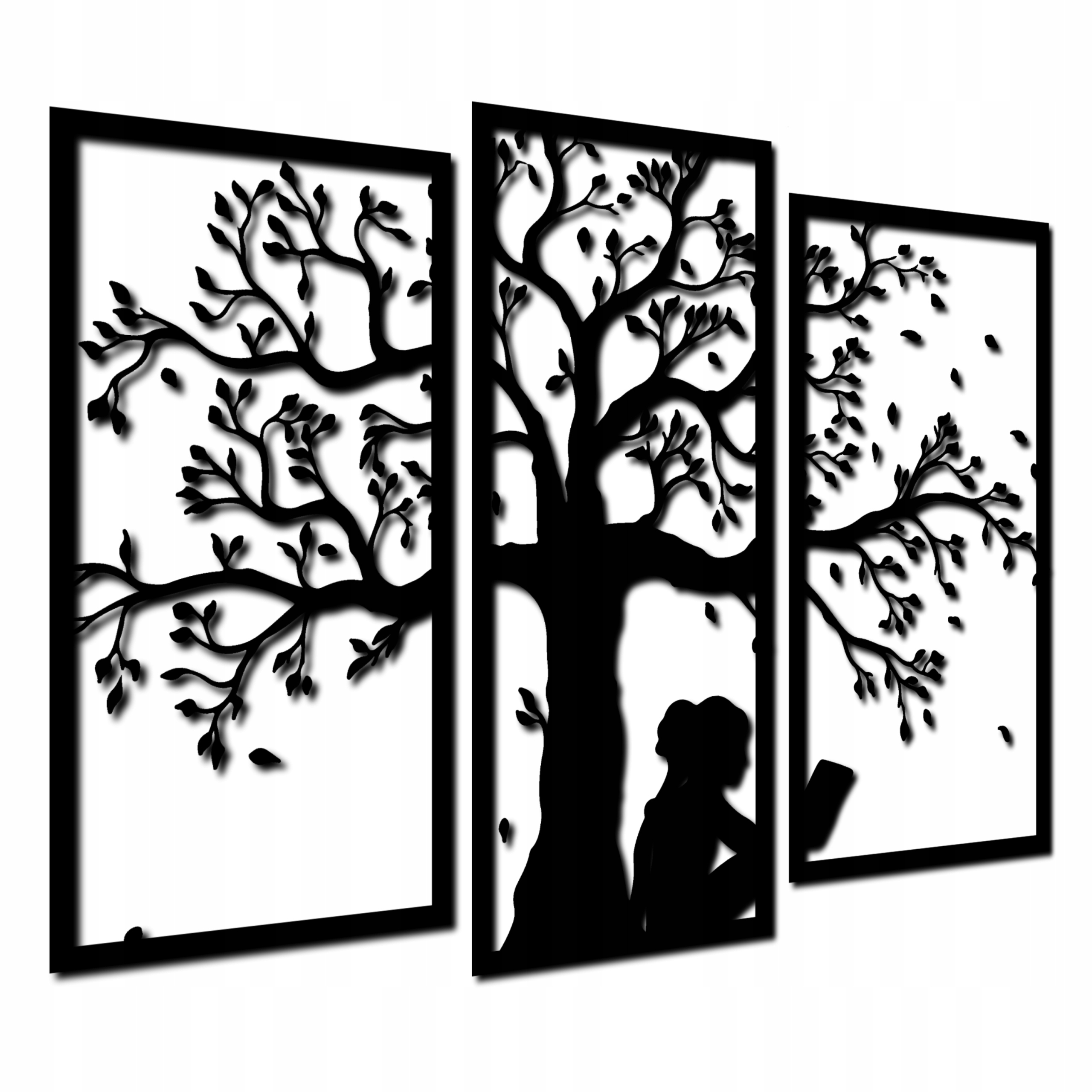 

Drewniana Dekoracja Ścienna Drzewo Obraz Ażurowy