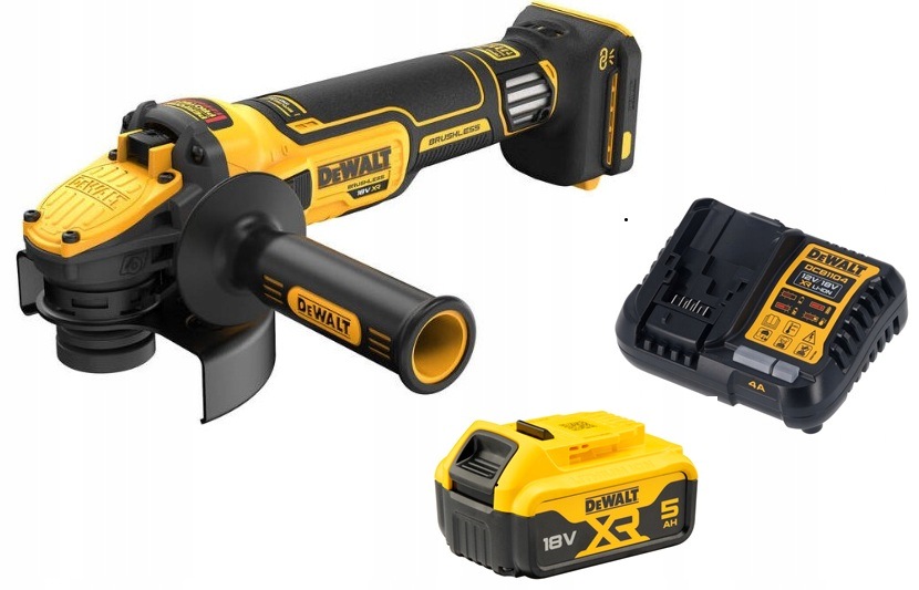 DCG409VSP1 Úhlová Bruska 18V 125MM S Regulací Otáček 1X5AH Nabíječka