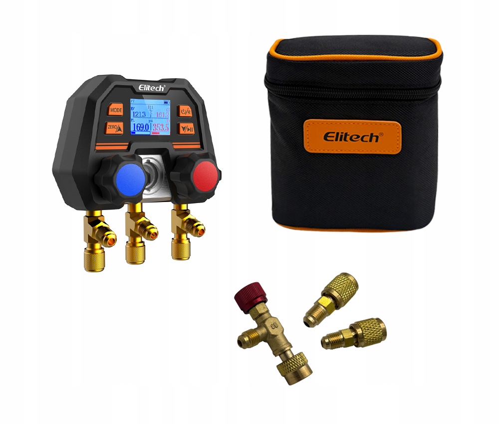Elektronický manometer klimatizácie a chladenia Elitech MS-100plus