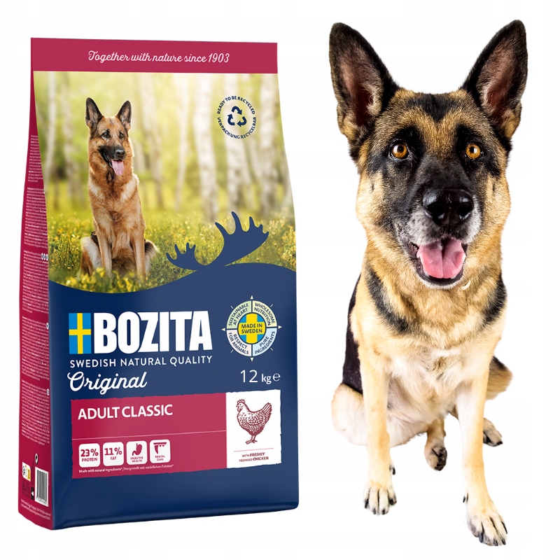 Levně Krmivo krmivo pro psy Kuře Bozita Adult Classic Chicken 12 kg
