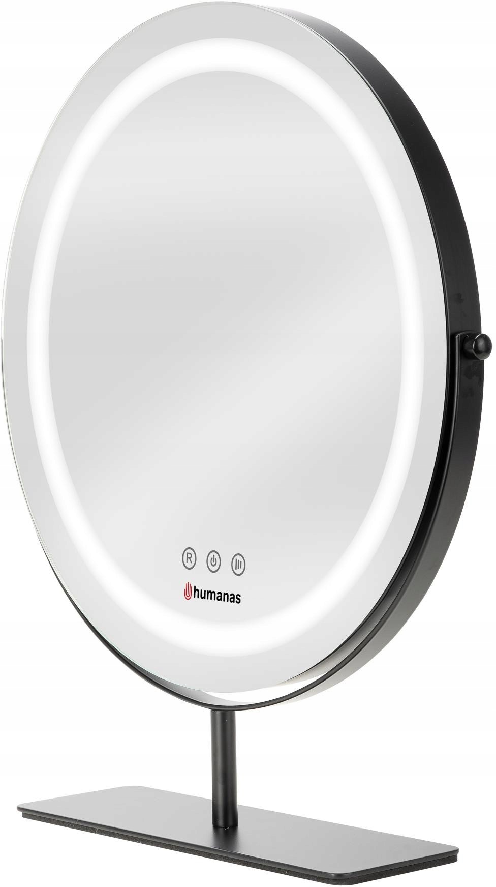 Zrcadlo pro líčení Humanas Hs-hm Scarlet s Led osvětlením černé