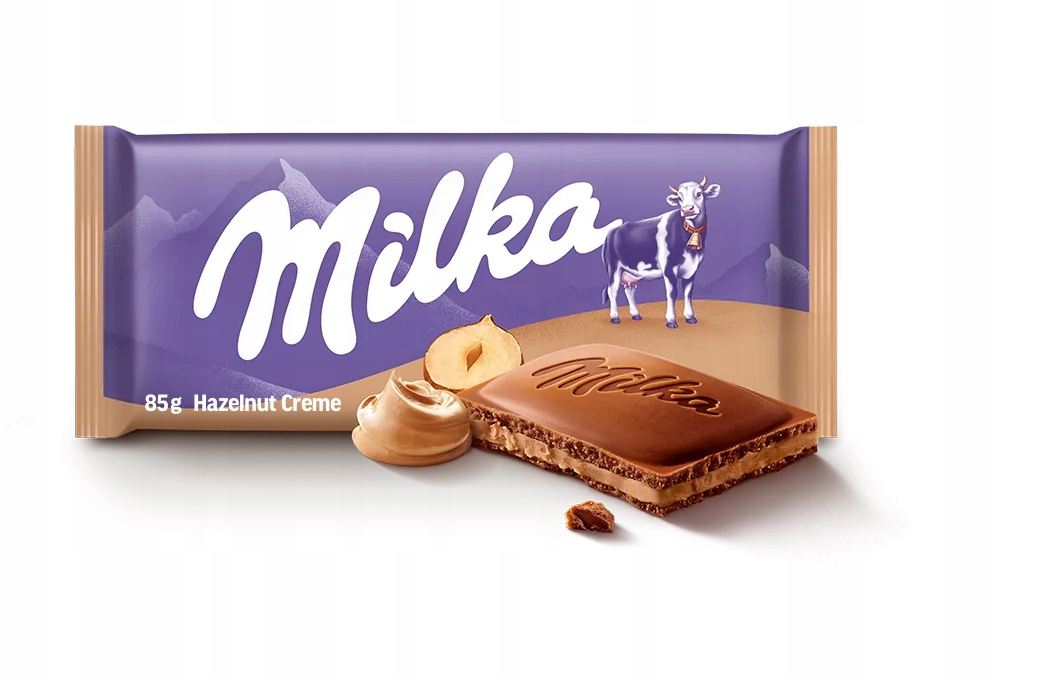 Milka Čokoláda s krémem z lískových oříšků 85 g