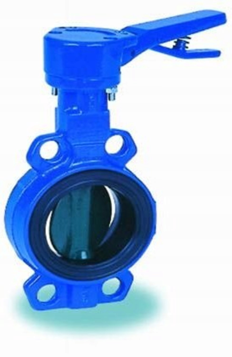 Škrtiaca Klapka Uranie Dn 80 PN16 TMAX=120°C Ručný Pákový Pohon Socla