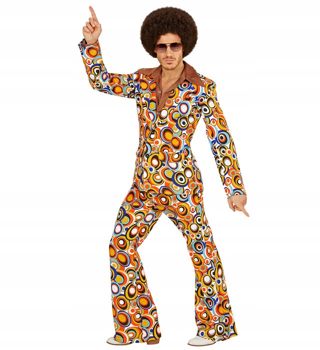 Kostým Hipisa 70. léta Groovy Disco Děti Květiny Tanečnice XL