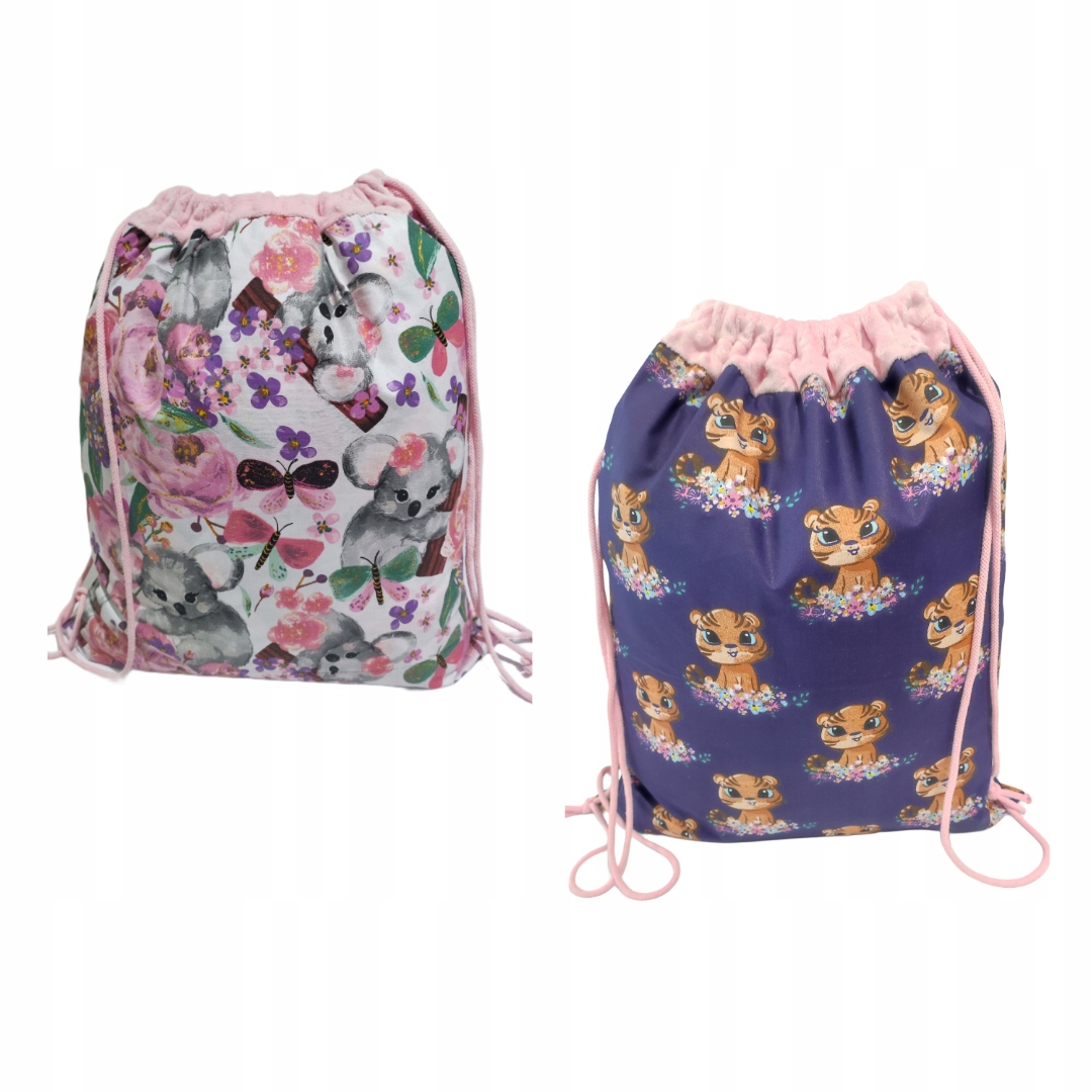 Worek do Przedszkola i Szkoły Bawełniany 35x40 - Worko-Plecak Metka na imię Marka Milon