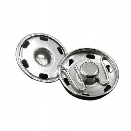 Zatrzask 1 szt 21 mm srebrny nierdzewny