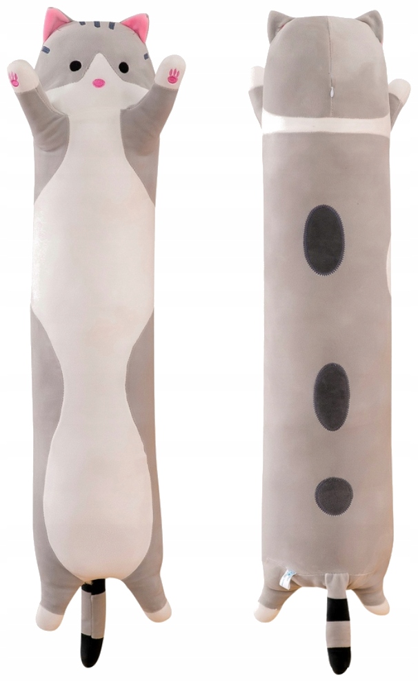 

Długi pluszak kotek maskotka poduszka kot 70cm XXL