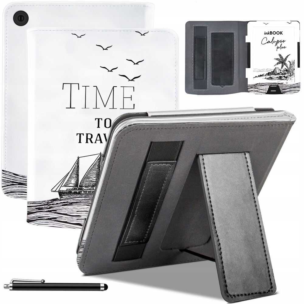 Etui Skórzane Grafika do InkBook Focus Plus Color 7.8 " Rysik