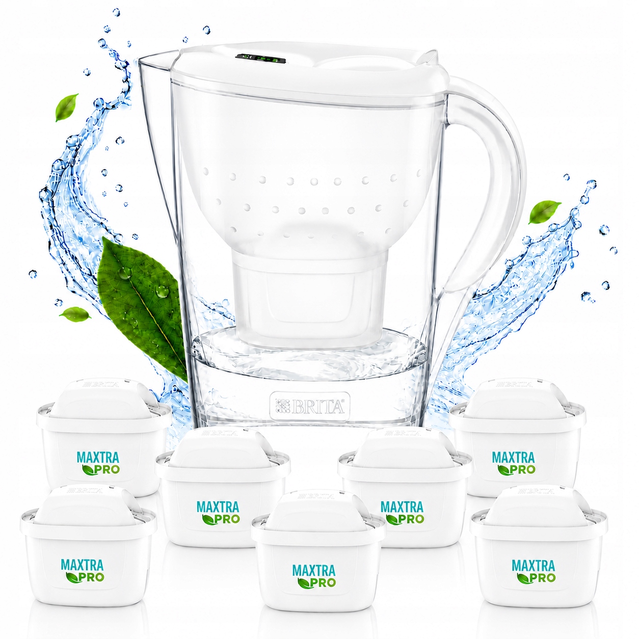 Brita Marella XL dzbanek filtrujący biały 7x filtr Maxtra Pure Performance