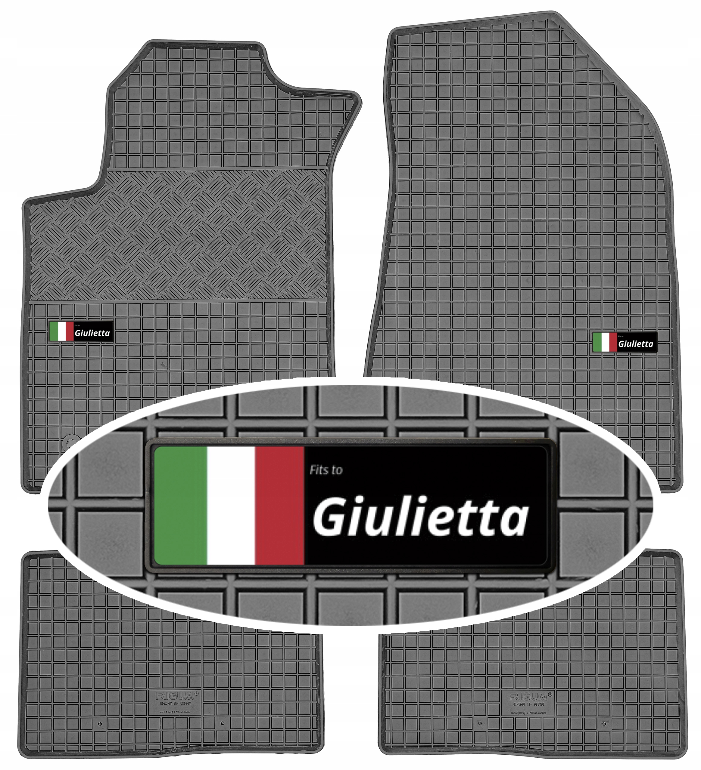 Alfa Romeo Giulietta Hatchback 2010-2020 Dywaniki do auta Emblemat