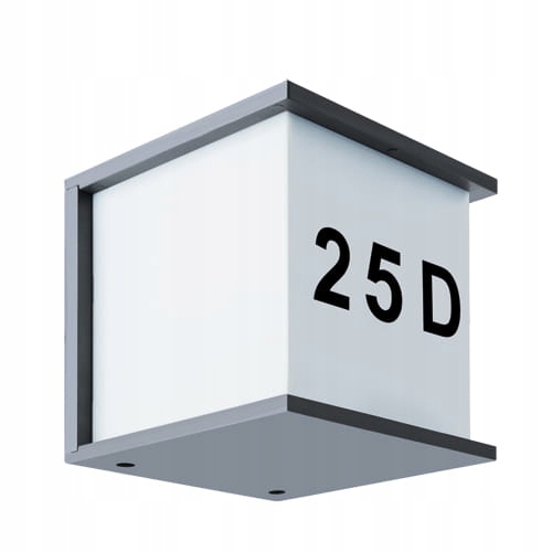 LAMPA KINKIET OPRAWA ZEWNETRZNA ELEWACYJNA NUMER DOMU NA ŻARÓWKĘ LED E27 EAN (GTIN) 5905913307701