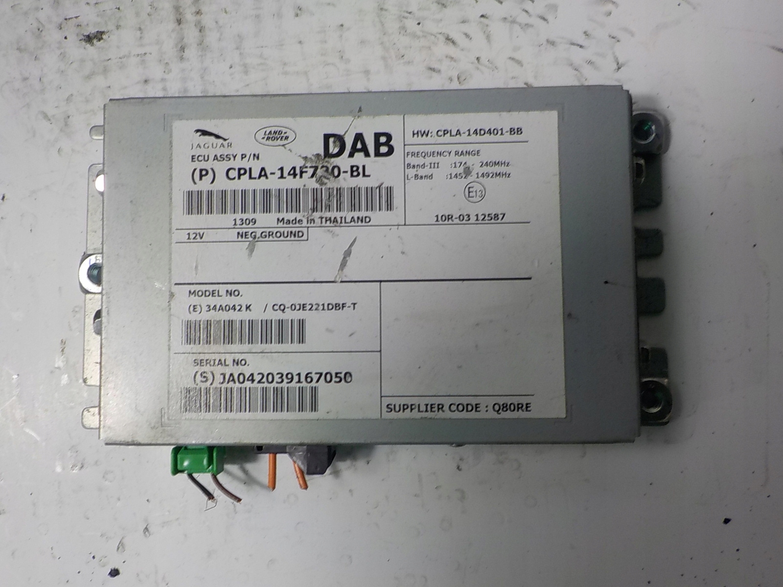 JAGUAR XJ X351 radio module control unit RADIA CPLA-14F730-BL CPLA-14D401-BB