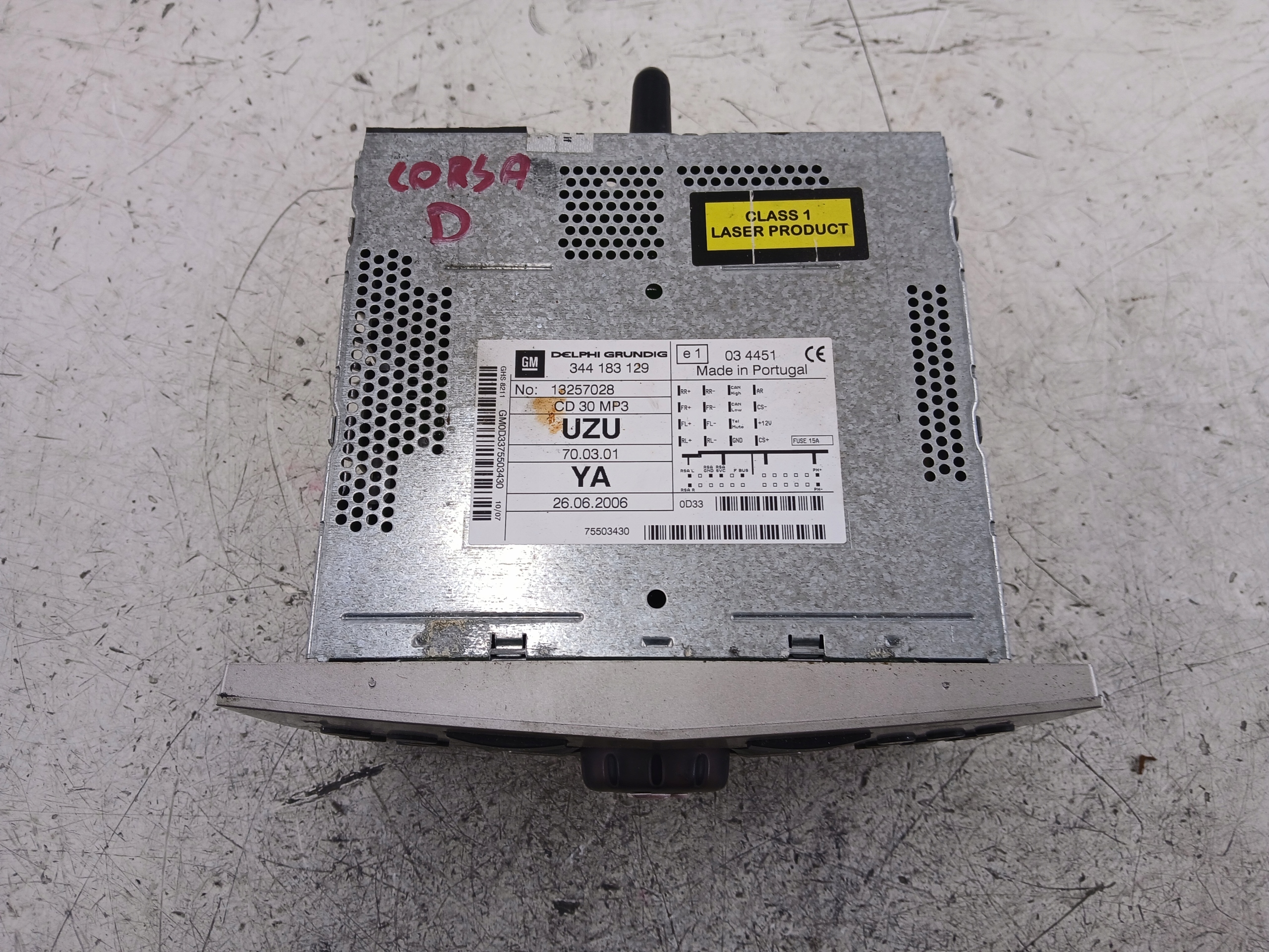 OPEL CORSA D RADIO FABRYCZNE CD 13257028