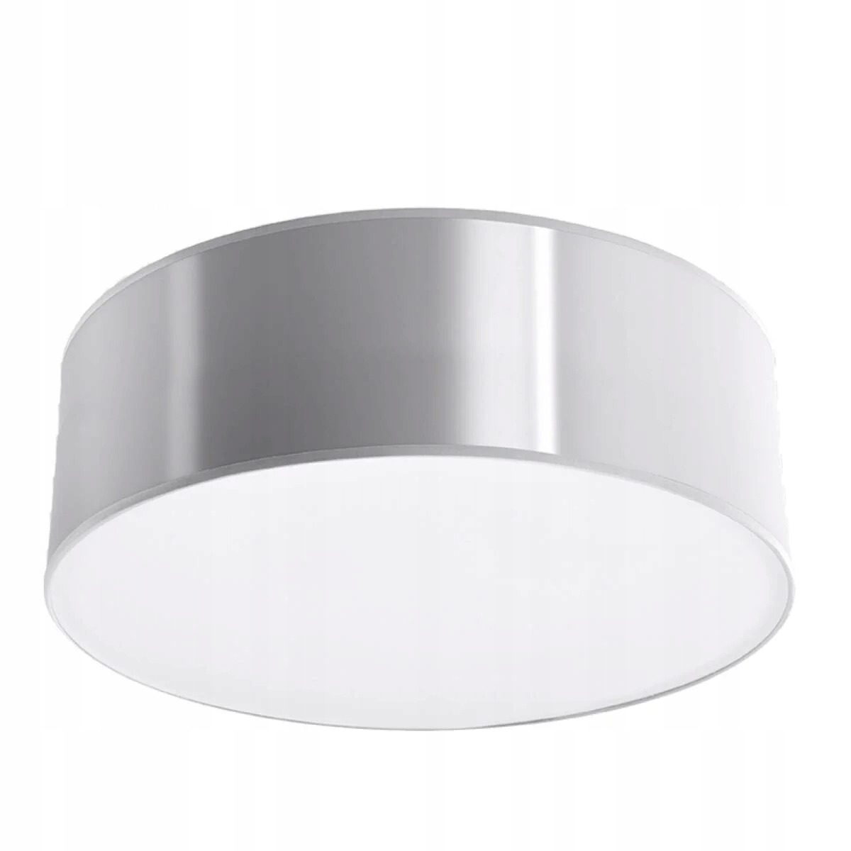 Stropné svietidlo sivá biela okrúhla 25 cm na žiarovku E27 Sollux Lighting