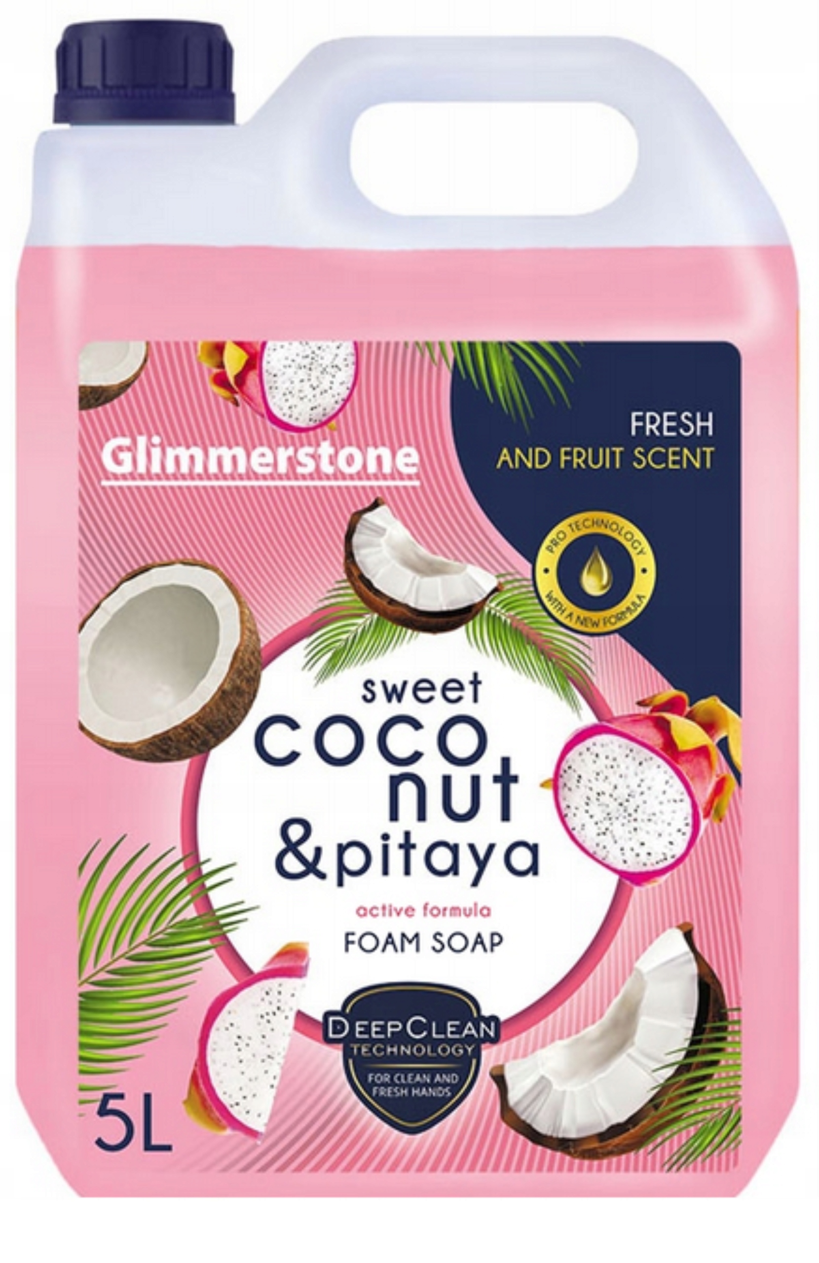 Levně Pěnové mýdlo v Pěně pro napěňovací dávkovače čerstvý kokos a pitahaya 5L