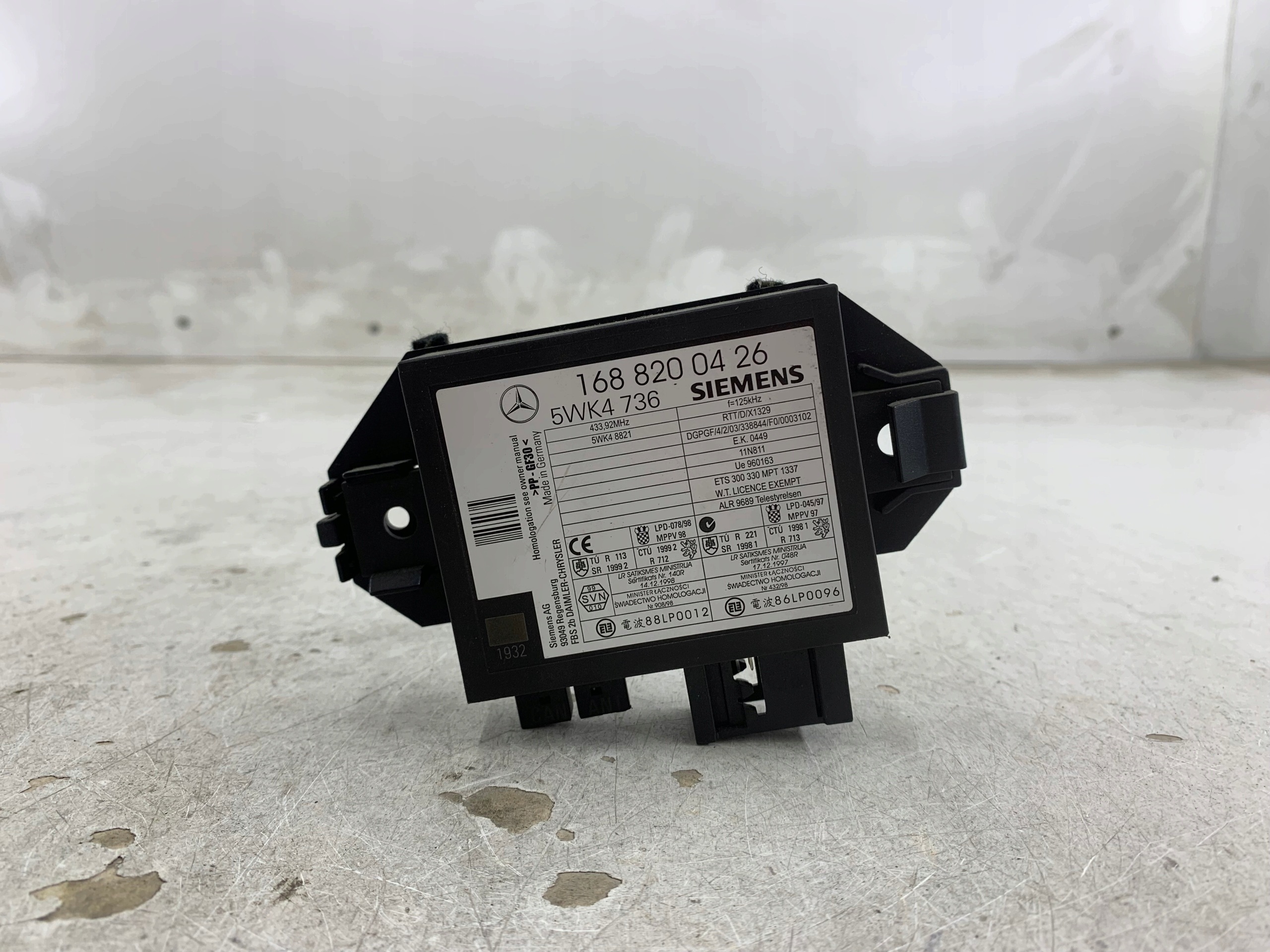 MERCEDES W168 module IMMOBILIZERA 1688200426