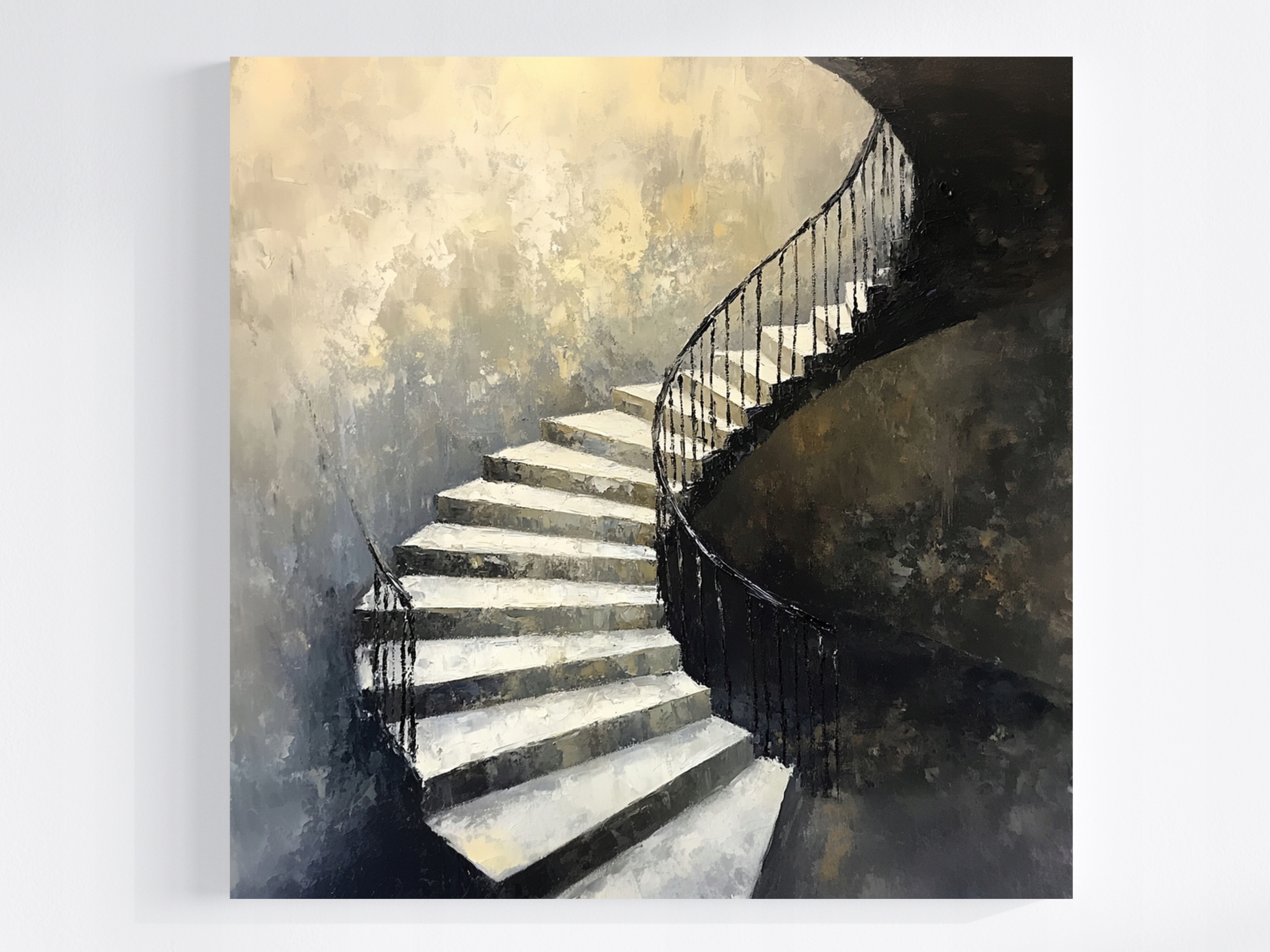 Obraz Na Plátně Canvas Abstrakce Schody Spirála Pokrok Progres 60x60