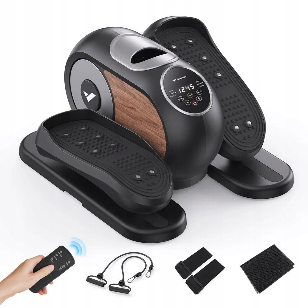 Merach E32B1 Mini elektrický eliptický trenažér, mini stepper, 12 programů