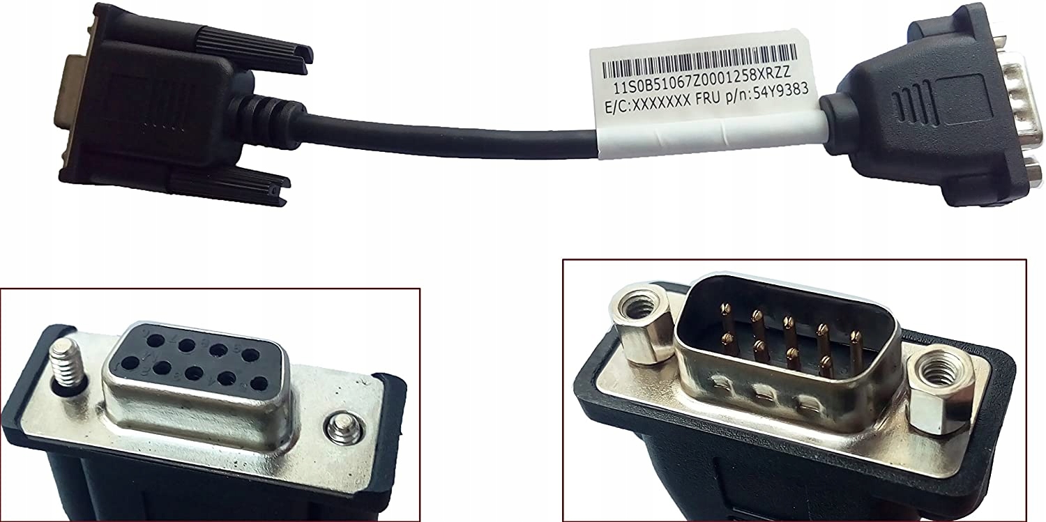

Kabel Przejściówka Lenovo 54Y9383 RS232 DB9 M/f