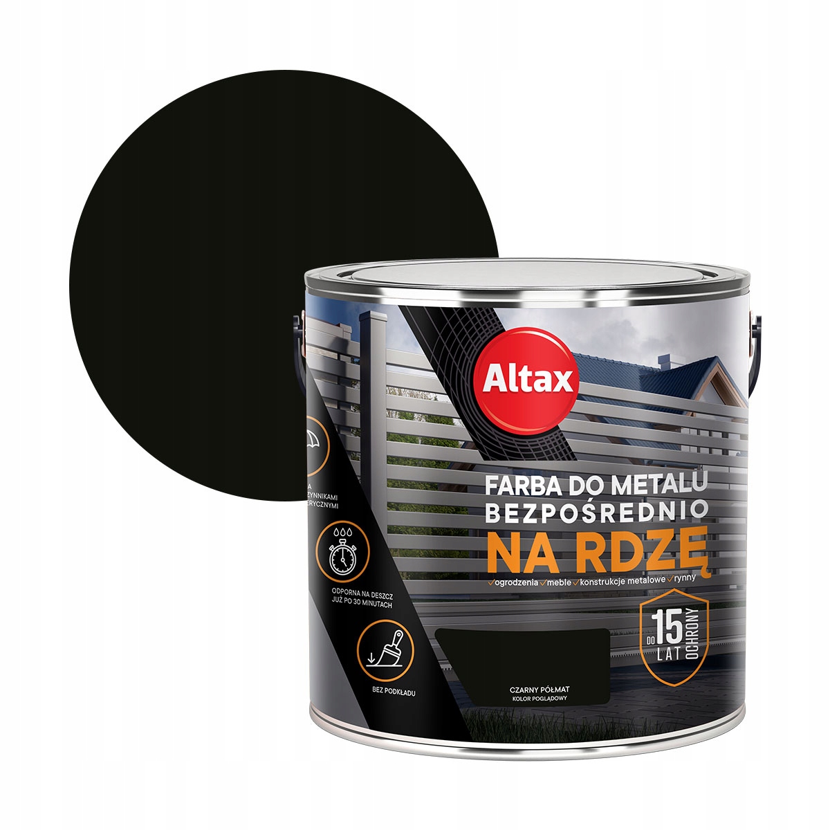 

Altax Farba Do Metalu 2,5L Czarny Półmat