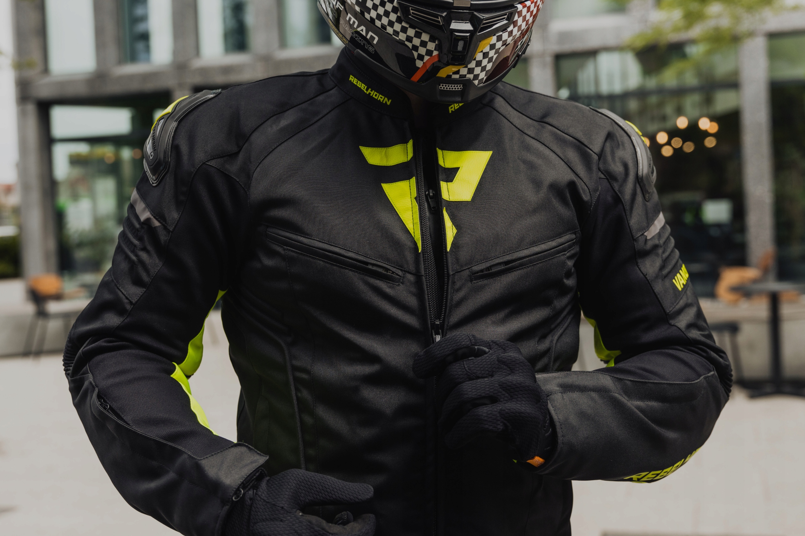 KURTKA MOTOCYKLOWA MĘSKIE SKÓRA REBELHORN VANDAL Rozmiar 54