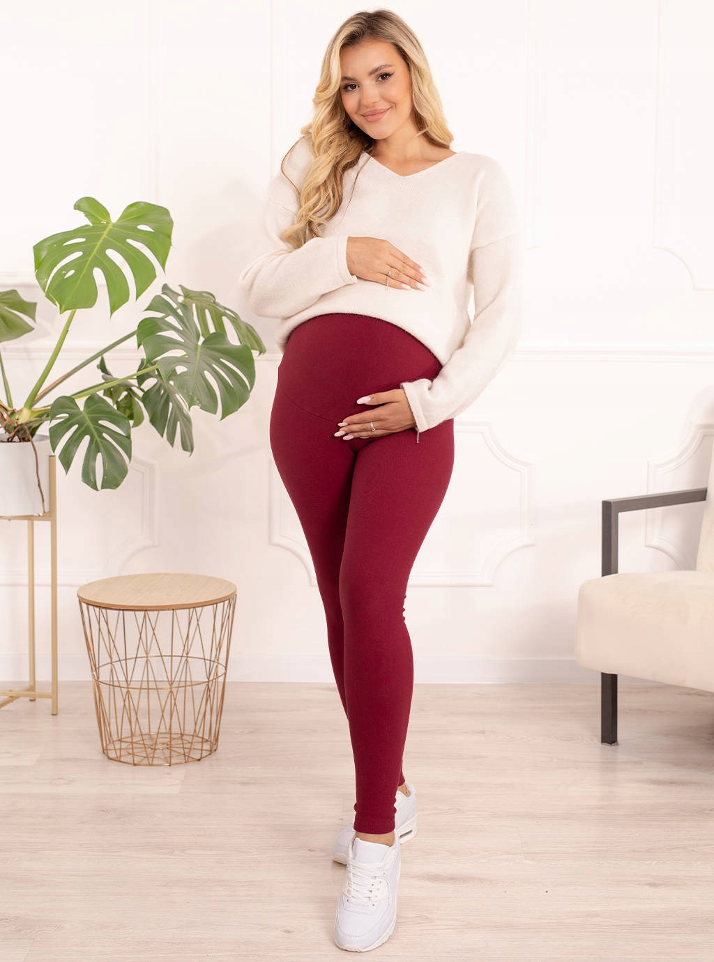 LEGGINSY CIĄŻOWE OCIEPLANE ZIMA GRUBE GETRY 5XL Rozmiar 5XL