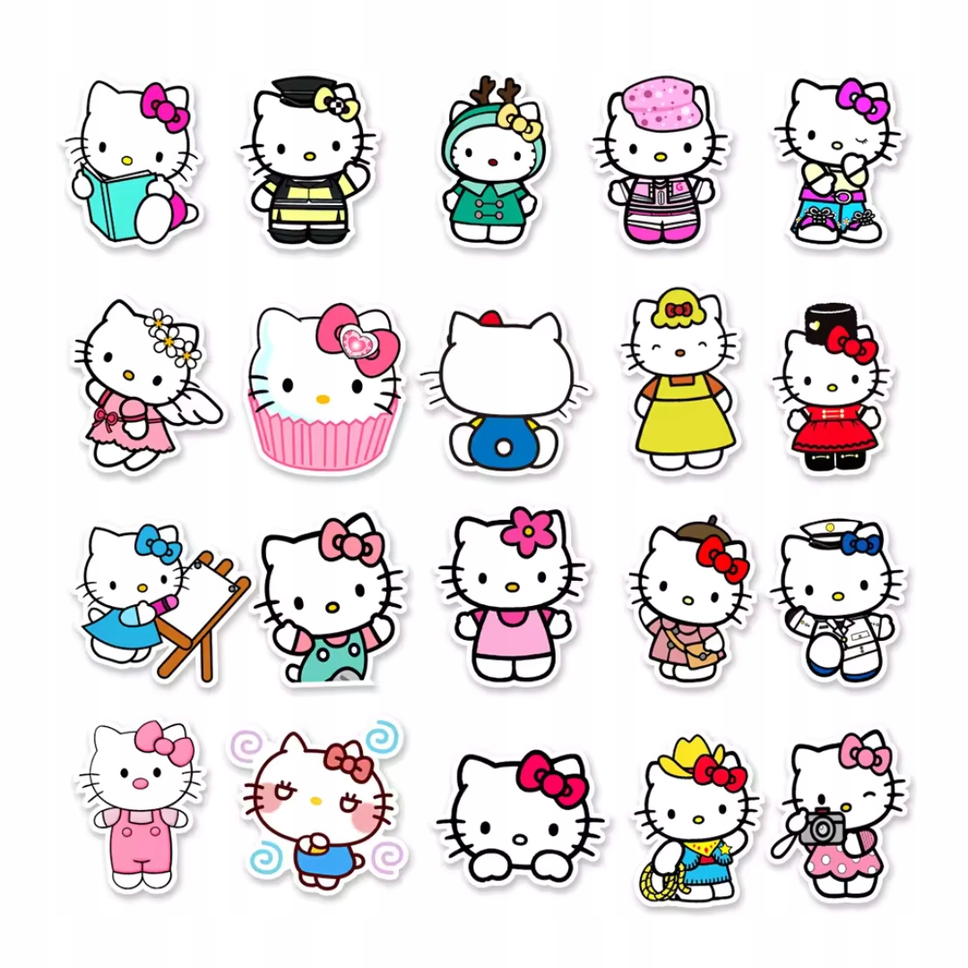 NAKLEJKI Hello Kitty MIX 50 szt Producent Inna