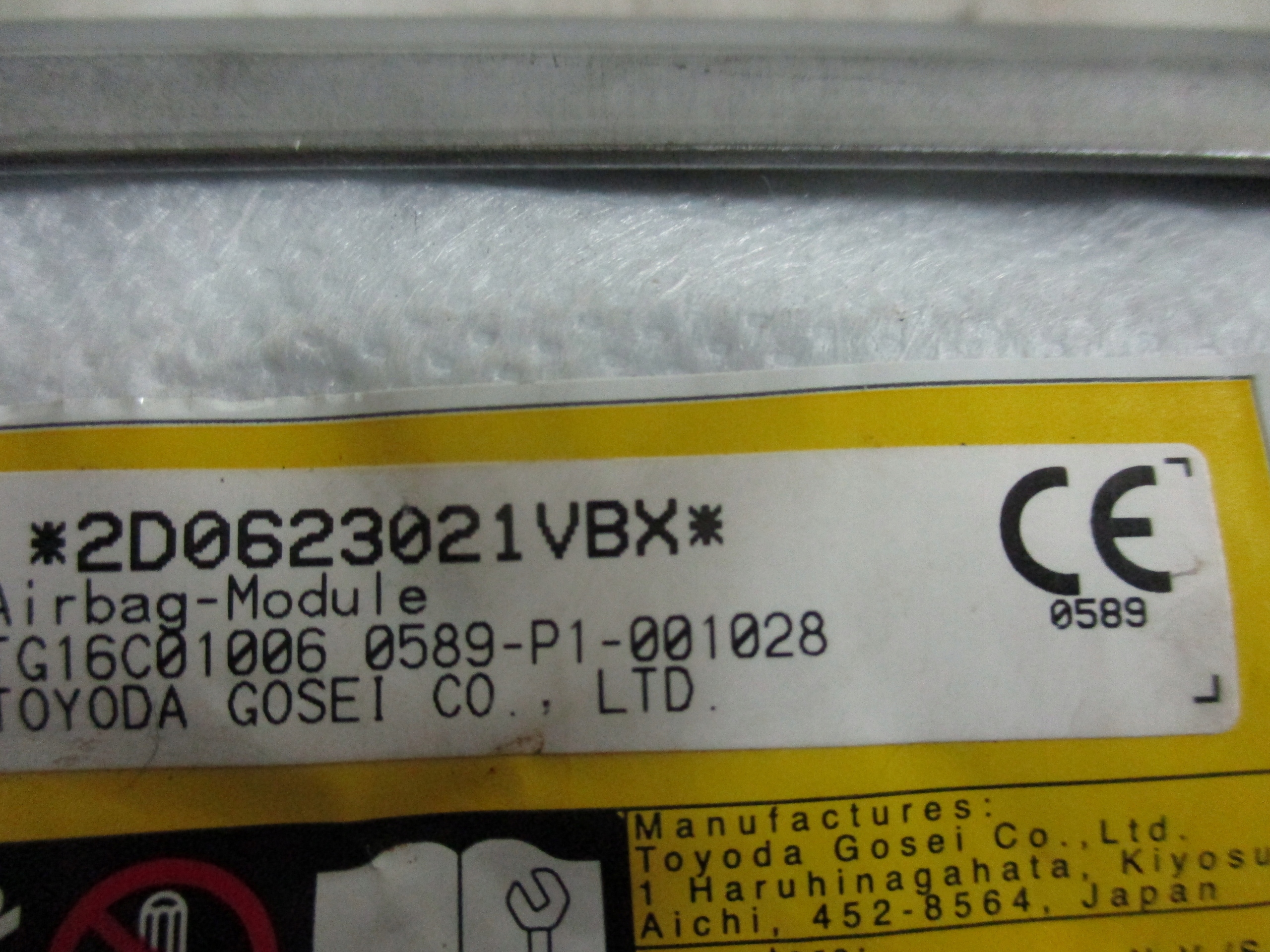 seat airbag right Toyota Corolla E21 TG16C01006