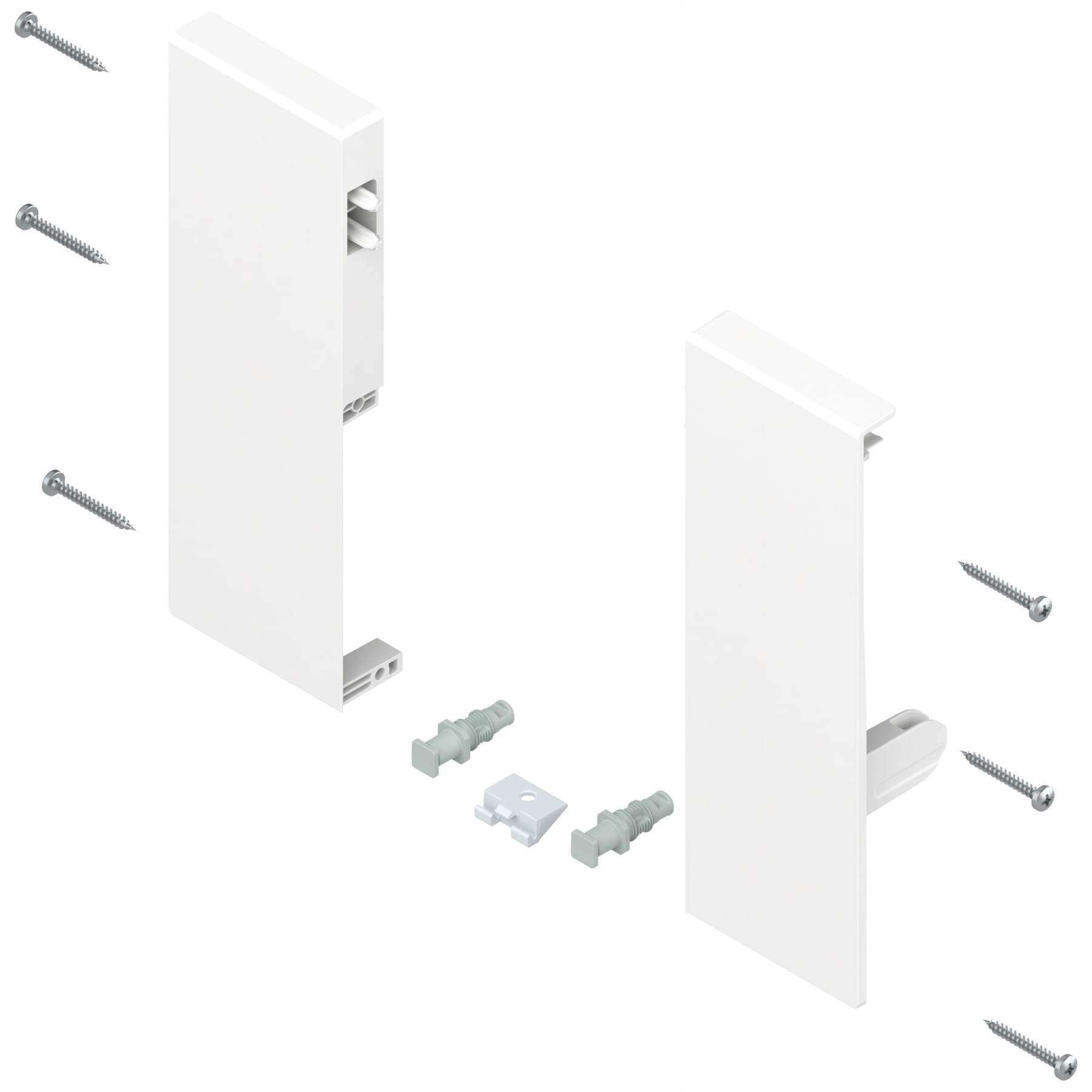 BLUM ZIF.74C0 ANTARO mocowanie front komplet białe