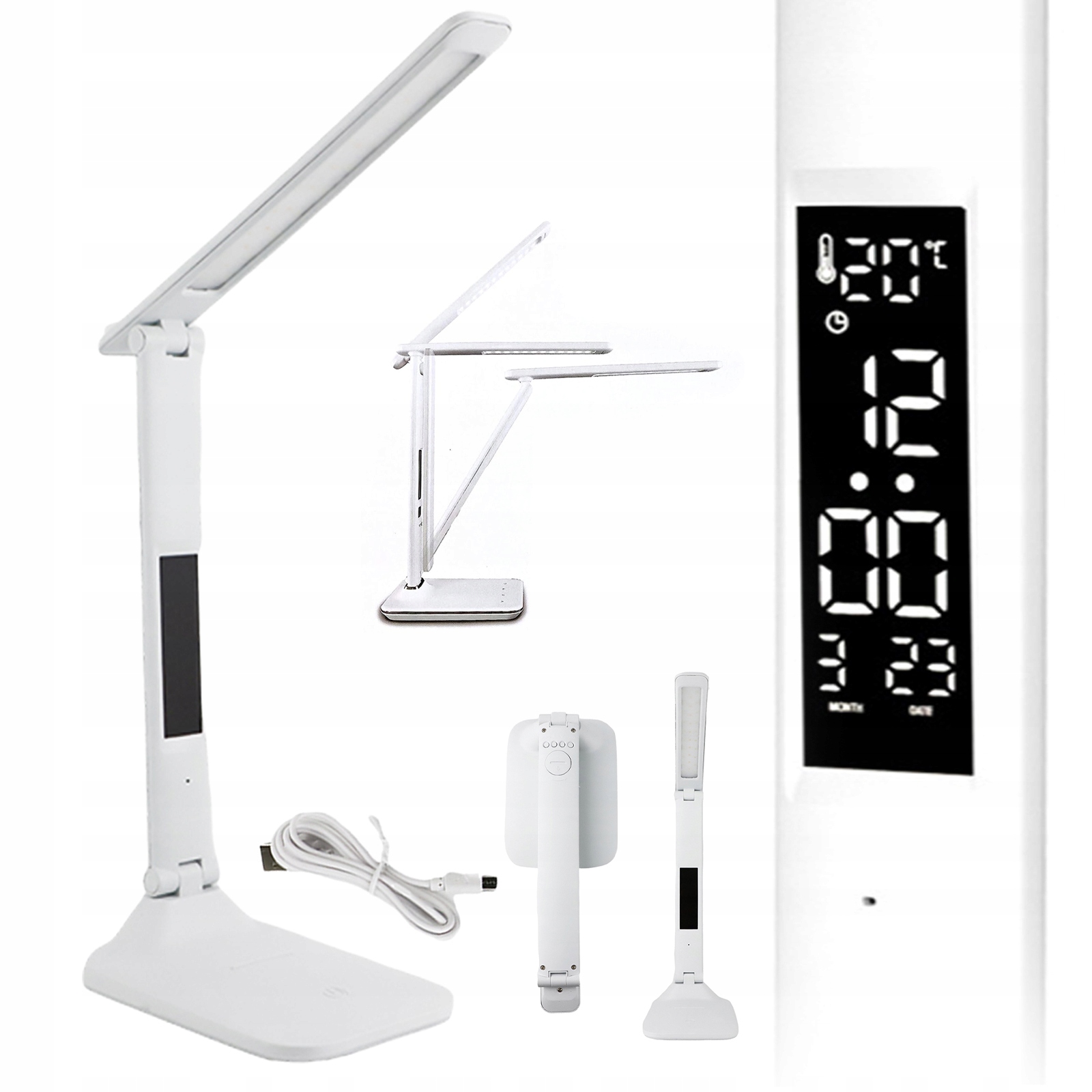 LAMPKA NA BIURKO BIURKOWA SZKOLNA LED Z KALENDARZ Maksymalna moc pojedynczego źródła światła 5 W