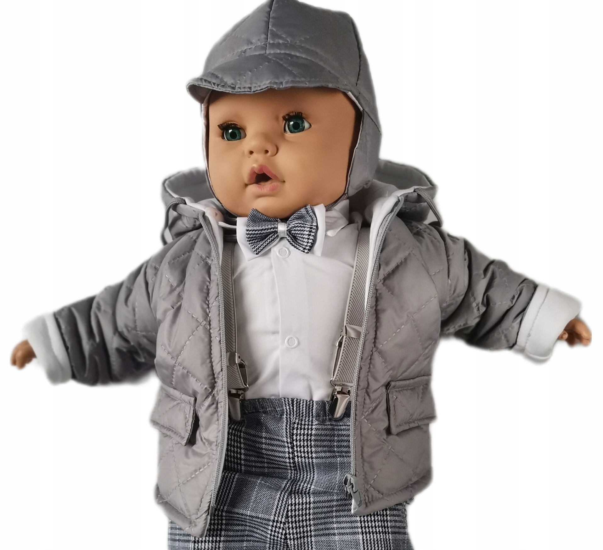 

Kurtka do chrztu Zima chrzest z czapką 86