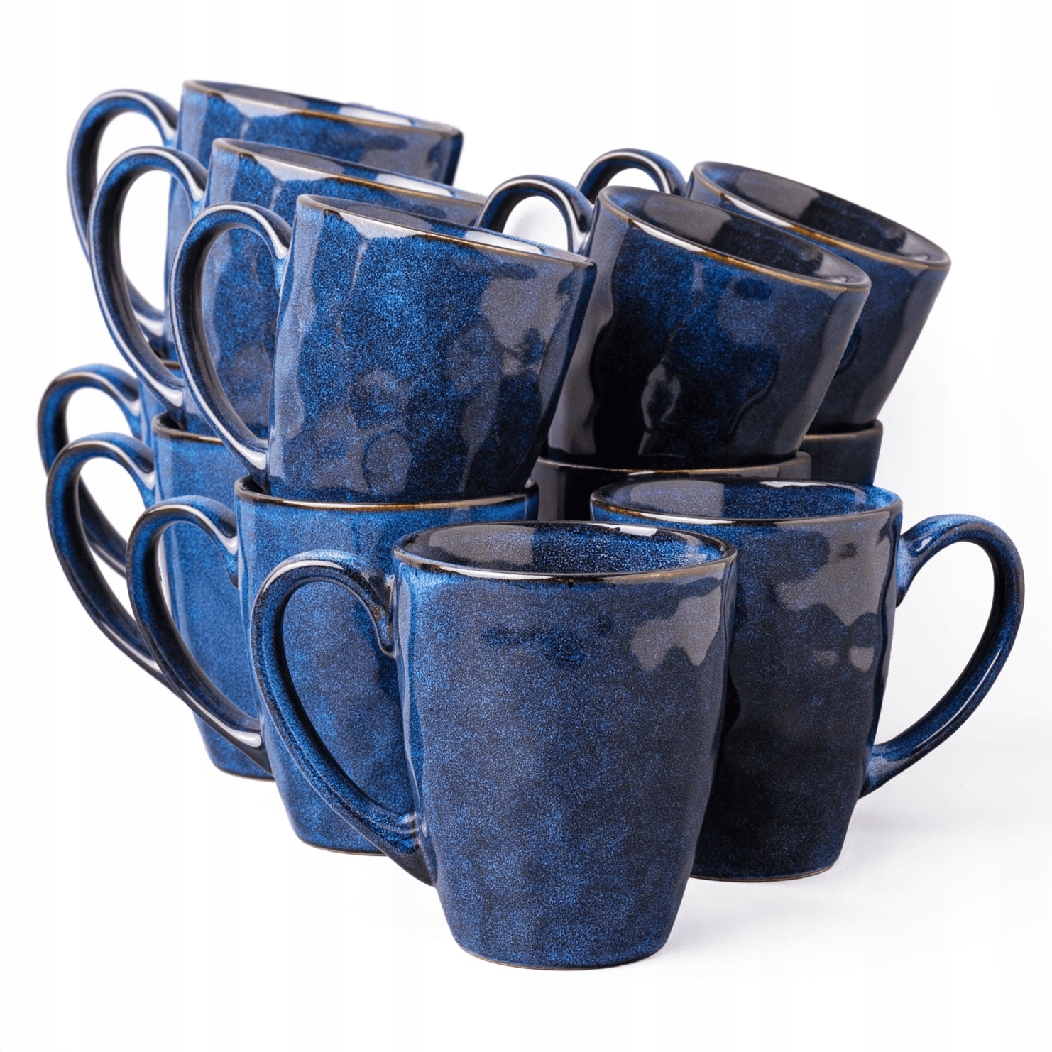 Sada Hrnčekov Pre 12 Osôb, Moderné Šálky Na Kávu, Umývačky Riadu, Komplet, Modrá Farba