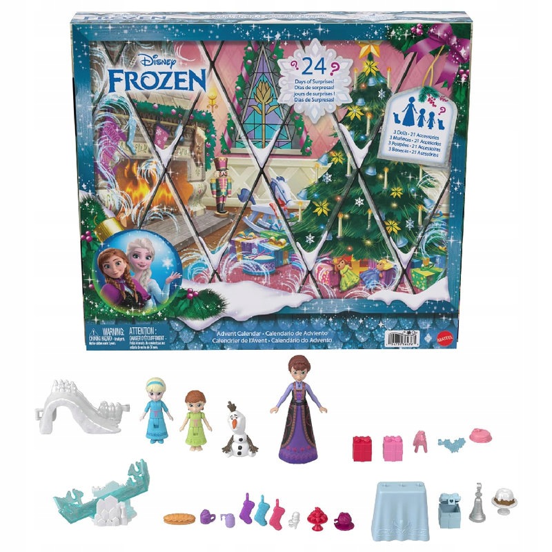 Adventní Kalendář Disney Ledové Království Panenka Elsa Dárek K Vánocům Set