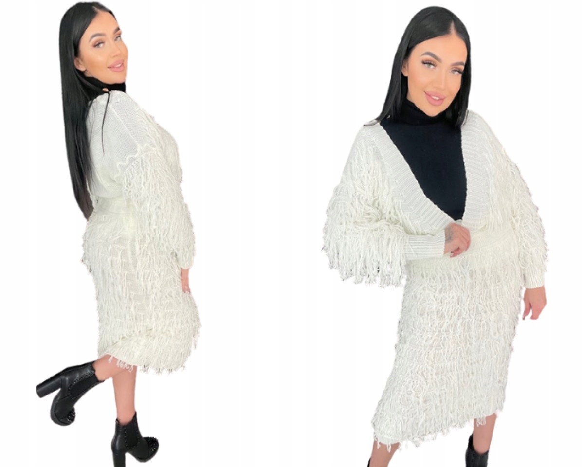 Krátký Kardigan S Třásněmi Dorothy, Bílý