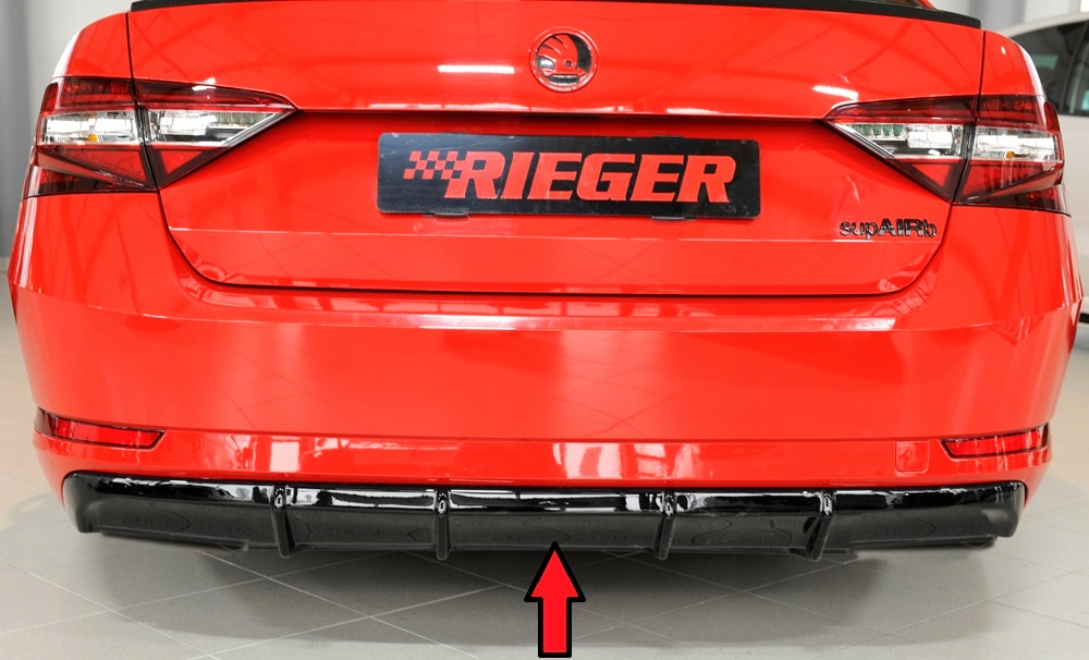 

Dokładka tylnego zderzaka dyfuzor Skoda Superb 15+