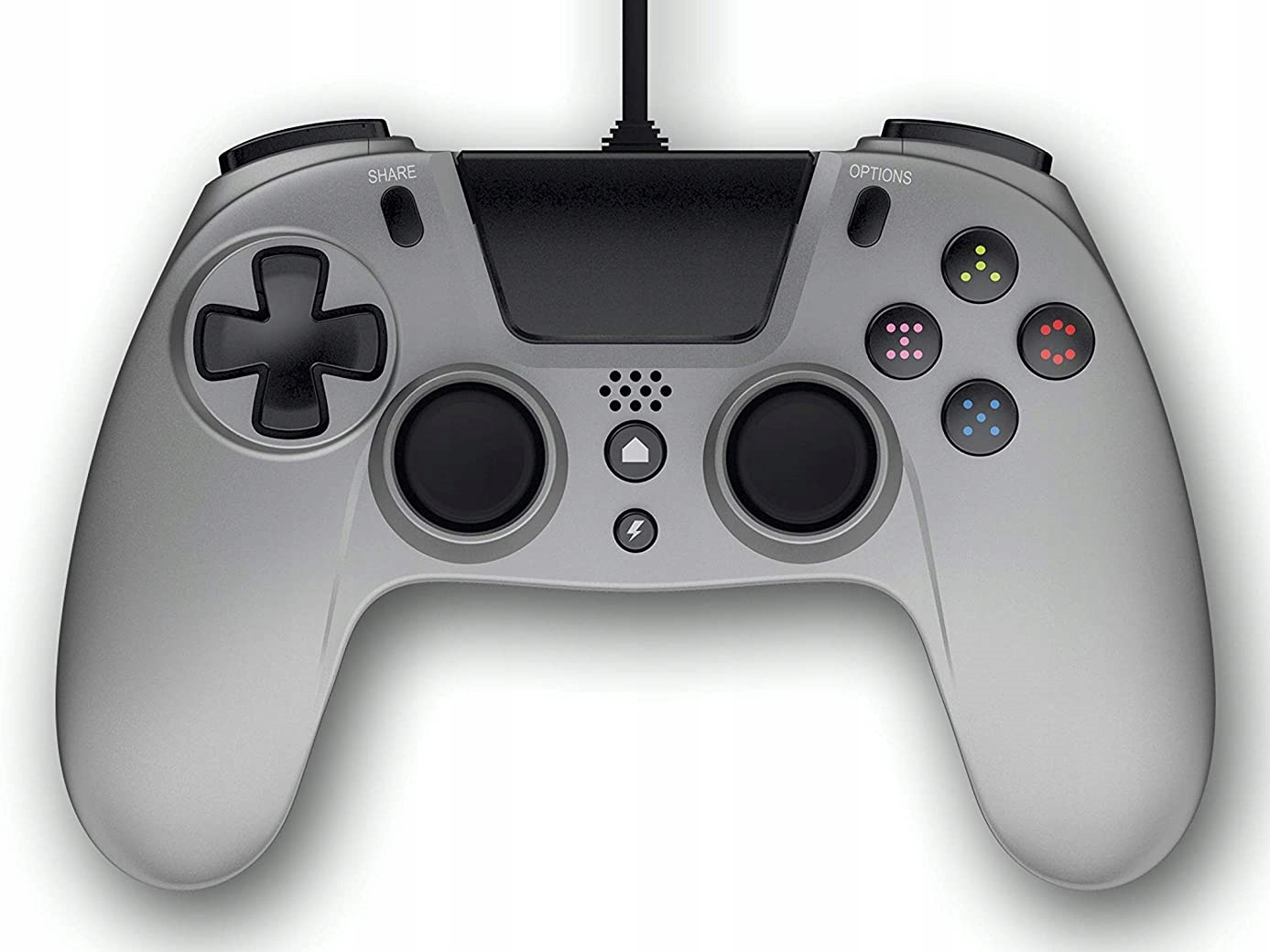 GIOTECK PLAYSTATION 4 VX-4 WIRED CONTROLLER (SILVER)