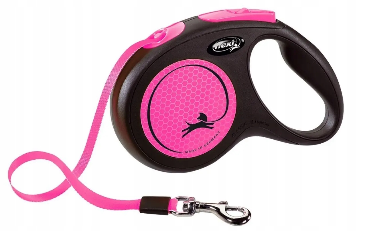 Levně Flexi Vodítko automatické M New Neon páska 5m růžová