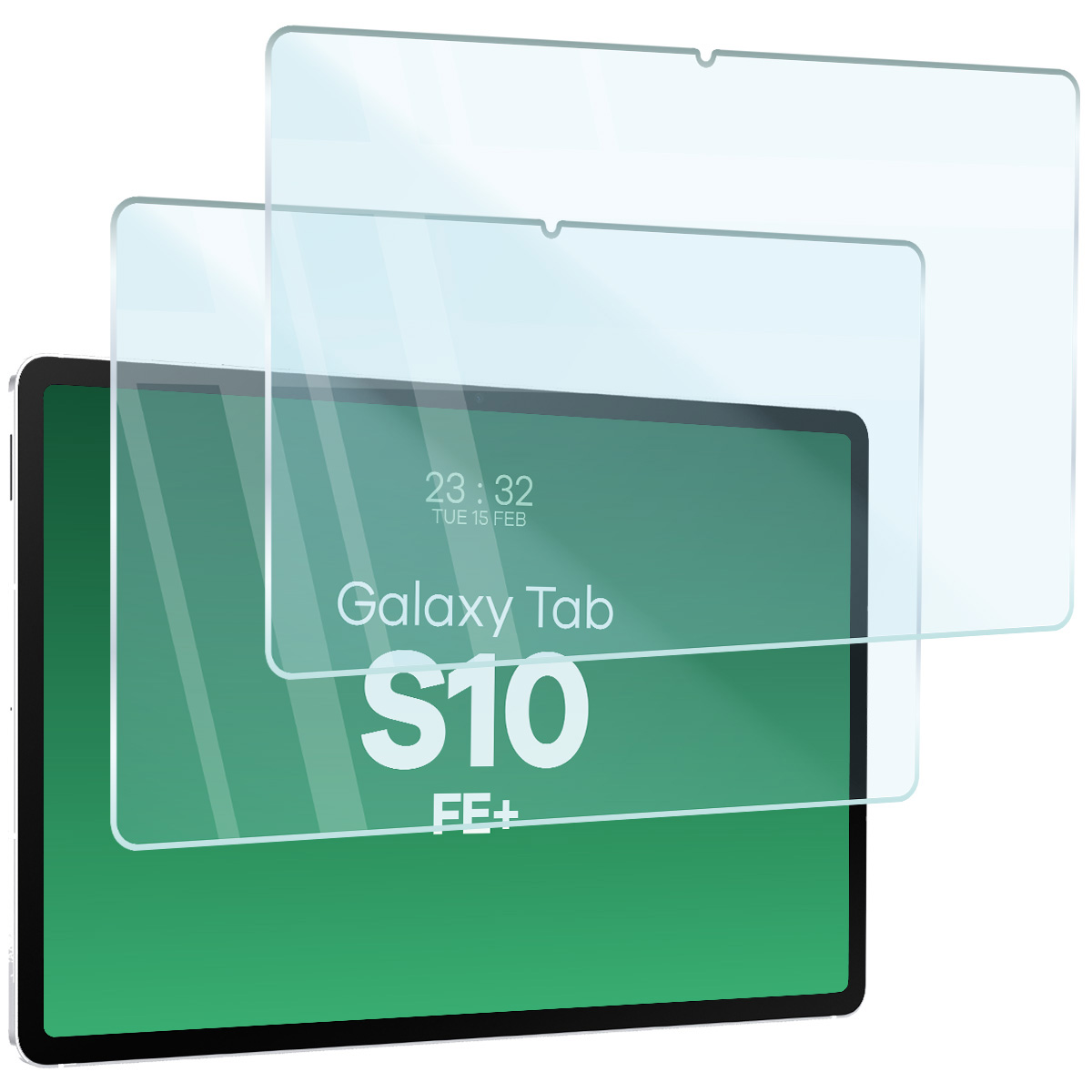Szkło hartowane do tabletu Bizon do Samsung Galaxy Tab S10 Fe Plus, 2 szt