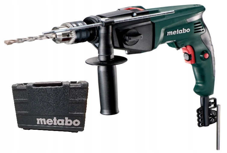 

Metabo Sbe 760 Wiertarka z uch. zębatym Walizka