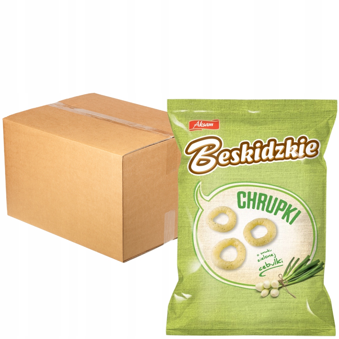 Beskydské křupky s příchutí zelené cibulky 85 g x 16 kusů