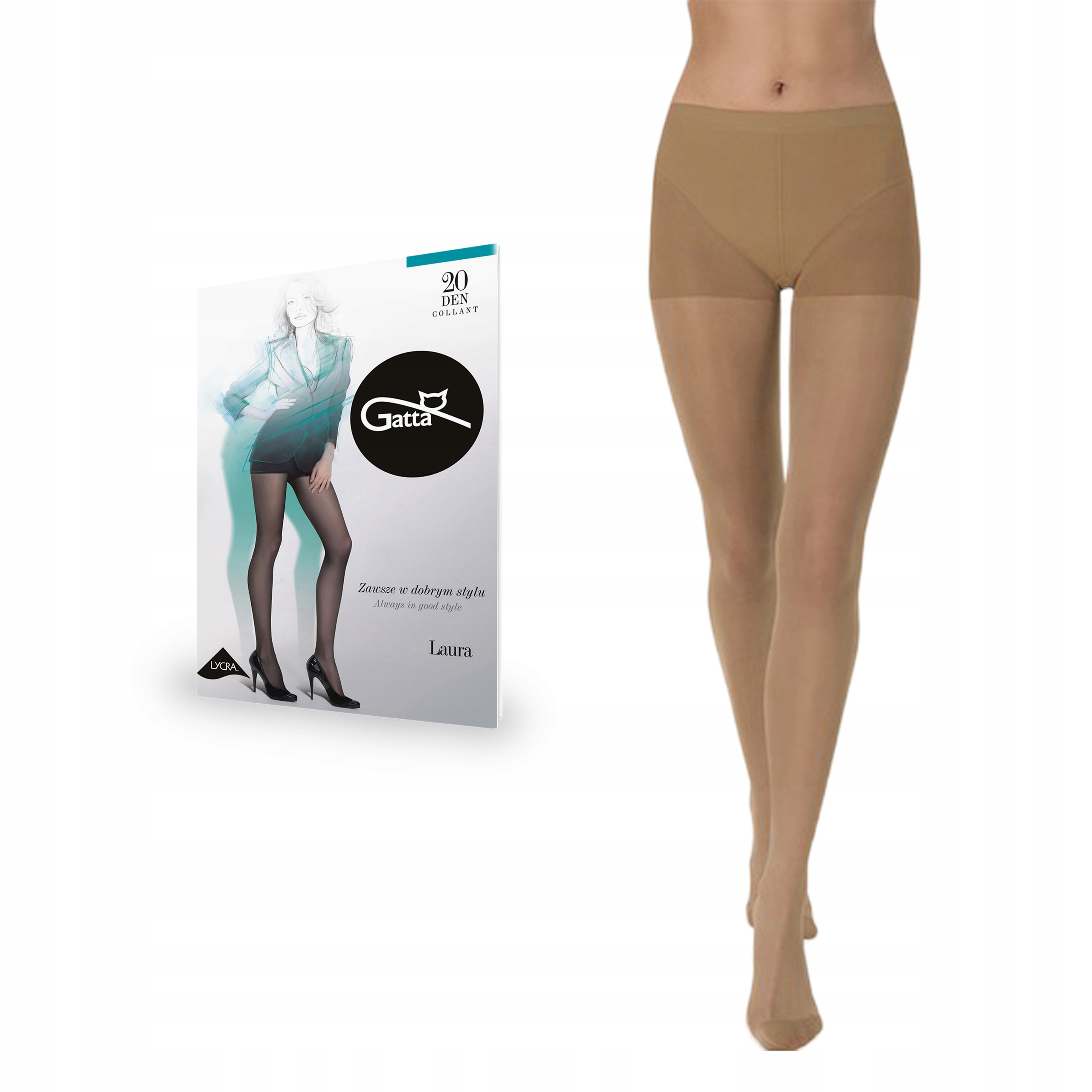 

Gatta rajstopy Laura 20 den lycra, Bronzo 3-M